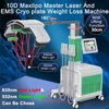 Green Red Light 10D Laser Slimming 532nm 635nm Weight Loss Body Contouring EMS Build Muscle Cryolipolysis Fat Freezing Cellulite Removal Machine