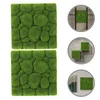装飾花観葉植物フェイクフォーム植毛シミュレーションモスグリーン背景壁