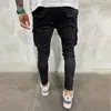 Herrjeans Stretchy Skinny Ripped Herr Slim Fit Denim Hög kvalitet Jean Mode Träningsbyxor Hiphop Byxor Jogger Pencil Byxor 230706