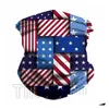 Designer-Masken Amerikanische Flagge Schals 3D-Druck Magic MtiFunctional Camouflage Kopfbedeckung Turban Reitmaske Drop Lieferung Home Garde Dhbug