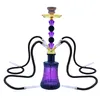 21,6 pollici Narghilè Set Glass Metal Bar night multiplayer Glass Shisha Beaker Fumo Nuovo sul mercato shisha Filtro per sigarette Arabian Oil Rigs Designer