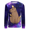 Mannen Truien Jumeast Panamese Capibara Mannen Rits Cartoon Cue Anime Vrouwen Hooded Sweatshirts Manga Cyber Y2K UK Drip Kleding jas