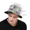 Berets Flowers Design Uv Protection Foldable Bucket Hats Women Men Floral Pattern Pretty Vintag Pink Girly Roses Shabby Chic
