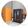 Дорожный чемодан 10А, дизайнерский багаж, оригинальная кожаная тяга, универсальный ящик с дышлом на колесах, вещевой ящик по индивидуальному заказу