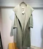 Womens Wool Outerwear Trench 23aw تمتزج باركاس سترة أزياء سترة نفسية.