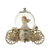 Novelty Items Christmas snow dream couple carriage crystal ball music box music box girl wedding birthday gift inner scene rotation 230707