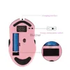 Souris sans fil rétro-éclairé rose souris de jeu optique rechargeable ergonomique Sailor Moon coloré Mause fille femmes souris silencieuses 3200DPI x0706