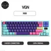 Keyboards VGN X68 Mechanical Wireless Keyboard 68keys swap Bluetooth 5 0 2 4G Type C Wired Three Mode Customixed Gaming Gifts 230706