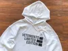 Мужские толстовки с капюшоном Vetements Limited Edition Толстовка с капюшоном для мужчин и женщин Крупногабаритные толстовки с вышивкой VTM Пуловеры T230707