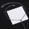 Neue stilvolle Kreuz-Anhänger-Halskette für Frauen, klassischer Schmuck, Halsketten, schwarze Kristallkette, Party, Hochzeit, Schmuck, Liebhaber-Geschenk