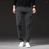 Männer Jeans 2023 Frühling Männer Regular Fit Rauchgrau Klassische Stil Business Mode Hohe Elastizität Denim Hosen Männliche Marke Hosen