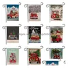 Drapeaux De Bannière Bannières De Jardin De Noël Motif De Dessin Animé Thème De Noël Deux Côtés Motifs D'animaux Décorations De Fête 30 Pcs Drop Delivery Hom Dhrj1