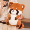Animali di peluche ripieni Kawaii Procione Morbido peluche di qualità Anime Baby Play Toys Creativo Panda rosso Peluche Divano Decor Regalo di compleanno Bambola di Natale Anime L230707