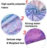 Curtains Psychedelic Marble Shower Curtain Sea of Clouds Nebula Colorful Galaxy Space Hang Curtain Tie Dye Bathroom Decoration