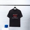 BLCG LENCIA 2023 Summer New 250g 100% Cotton T-shirt Men High Quality Print Color Sleeve Drop Tshirts Oversize Tops 2023168