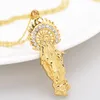 Collier pendentif pour hommes et femmes, Style prière de foi, vierge marie, bijoux dorés, cadeau