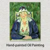 Modern Landscape Canvas Art Dame in Blau Edvard Munch Painting Hand Painted High Quality