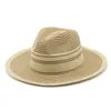 Mode Panama Chapeaux Pour Femmes Hommes Jazz Fedoras Soleil Chapeaux D'été Respirant Élégant Parti Large Bord Chapeau