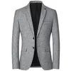 Herenpakken Blazers Mannen Merk Jas Mode Slanke Toevallige Jassen Knappe Masculino Zakelijke Jassen Gestreepte Tops 230707