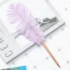 Canetas de penas por atacado caneta branca flutuante design de graduação rosa multicolorido
