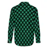 Kadın Bluzları Yeşil Shamrock Bluz Uzun Kollu St Patrick Günü Vintage Kadın Sokak Moda Büyük Boy Gömlek Top Doğum Günü hediyesi