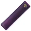 2x étui à stylo en cuir véritable sac à crayons unique avec bouton pression pour stylo à bille fontaine roller-noir violet