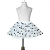 Skirts 3-8T Children Sequin Dot Tutu Skirt Ball Gown Kids Pettiskirt Party Dance Girls Princess Mini Gauze Star Pleated Summer