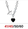 new silver gold necklace toggle chains link men's jewelry heart pendant necklaces for women set fashion jewlery designer womens couple bracelets Wedding Party gifts