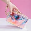 Cosmetic Bags Transparent Pretty Makeup Fashion Laser Travel Bag Toiletry Organizer Necessary Wash Make Up Box