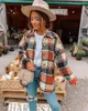 Women's Blouses Spring Plaid Shirt Women Oversized Checkered Vintage Loose Casual Blouse Female Long Sleeve Button Tops Chaqueta Mujer