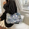 Nuevo bolso de mano de alta capacidad para mujer, bolso cruzado de un hombro con flujo de verano de 23 años, bolso de moda Simple para axilas