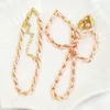 Collana Orecchini Set 3 Set Mix Colors Wire Wrap Filo E Braccialetti Fashion Jeweley Accessories 90150