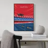 Sede dello sport tela dipingendo il campo di calcio cricket immagini sport murate arte poster nordico e foto di cartoni animati per decorazioni per adolescenti regalo per amico