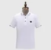 Lacost Polo da uomo Camicie estive Abbigliamento di marca Cotone Manica corta Business Designer Top T Shirt Abiti traspiranti a righe casual