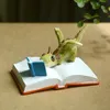 Nowości Kreatywny uroczy smok z kreskówki dekoracji mały dinozaur żywica Rex Zielony Smok Mini Kolekcjonerska Figurka Fantasy 230707