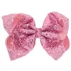 European and American childrens hair clips popular 8 inch fashionable JOjJO swallowtail colored bow headdress large hair clip beautiful birthday gift sd053 E23