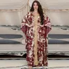 Roupa étnica Muçulmana Vestido Islâmico Vestidos Islâmicos Casual Ligeira Strech Poliéster Cetim Adulto Abaya Para Mulheres Dubai 2023 Apressado