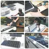 جديد 7pcs/مجموعة أبيض من لوحة ABS Solar Plant Mounting Bracket Bracket Kits Cable Entry Gand مثالية لقوائم Motorhome RV Boat Boat Srowing Mount