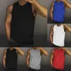 Camisetas sin mangas para hombre, chaleco de Color sólido de verano, camiseta sin mangas de lavado Vintage informal a la moda, camiseta holgada para hombre