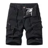 Shorts pour hommes été Cargo pantalons courts multi-poches hommes japonais Streetwear décontracté mode survêtement tactique extérieur gris Hombre