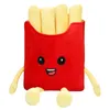 Großhandel süße Pommes Frites Hamburger Plüschtiere Kinderspiele Playmate Sofa Kissen Raumdekoration Weihnachtsgeschenk