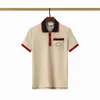 Polo da uomo Designer 2023 Estate Mens polo Camicie da uomo classico di lusso Tasca sul petto ricamo lettera stampa Magliette T-shirt con stampa a righe con risvolto polo casual 6