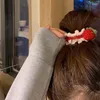 Acessórios de cabelo Ins Cute Lã Strawberry Trançado Ring Rope Sweety Ponytail Red Elástico Headband Girls Styling Tools Rubber