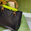 7A kvalitetsdesigner bambu handväskor väska crossbody axel kvinnliga designers väskor läder pursar vintage retro affärs kuvert mini 20 cm 27 cm