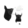 Cyclisme Caps Masques 3 Pcs Néoprène Cou Chaud Demi Visage Masque Voile D'hiver Pour Moto Ski Snowboard Vélo Drop Delivery Sports Ou Dha0T