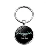 Keychains 1pc Cute Drum Kit Pattern Time Jewel Keychain Pendant Metal Keyring Creative Gift For Music Lovers