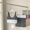 TB CD FF H KVINNER TRACKSUITS Nya modeflickor överskirt Sexigt band Yoga Vest G Superelasticitet Tank Topp kjol Classic Letter Women Suit Set Set