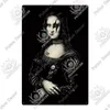 Funny Monalisa Metal Plaque Vintage Mona Lisa Metal Sign Retro Poster Decoration for Home Bar Pub Club Man Cave Wall Decor Da Vinci's Art Painting w01