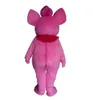 halloween Rosa elefant karaktär Maskot Kostymer Tecknad karaktär Outfit Kostym Xmas Utomhusfest Outfit Vuxen storlek PR Reklam Kläder