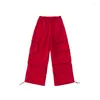 Stage Wear 2023 Enfants Jazz Danse Moderne Rave Vêtements Bleu T-Shirts Rouge Cargo Pantalon Costume Pour Filles Streetwear Hip Hop Vêtements DQS13018